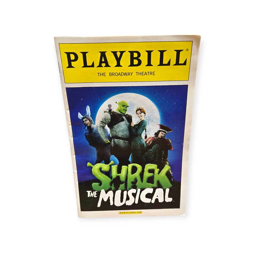Shrek The‎ Musical With Sutton Foster Broadway Cast 2009 Playbill